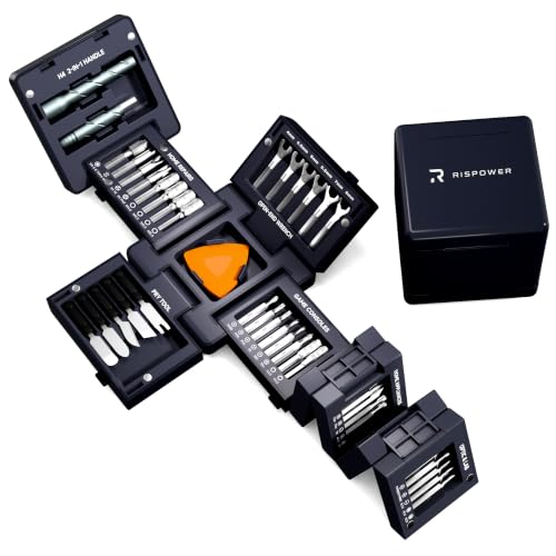 55-in-1 Magnetic Tool Cube Kit, Precision Screwdriver Set - Image 2