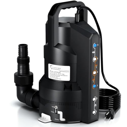 LANCHEZ Sump Pump with 6 Modes, Clean/Dirty Submersible Water - Image 2