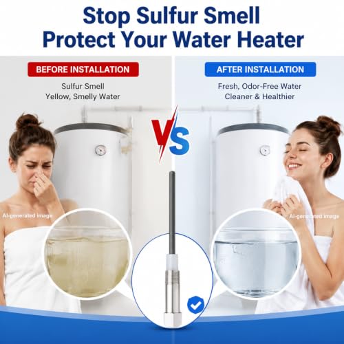 Titanium Powered Anode Rod for Water Heater, Eliminates Sulfur & - Image 4