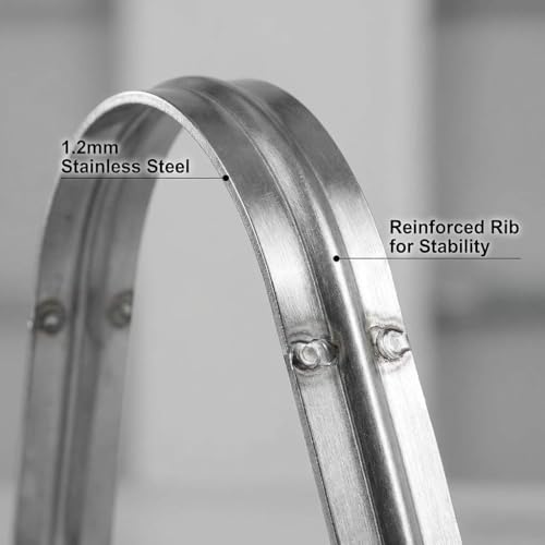QWORK 4" Rigid Pipe Strap Clamp, 10 Pack Strap-U Bracket | Hand Tools - Image 4