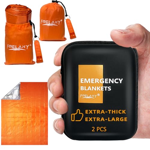 Frelaxy Emergency Blanket 2 Pack, Extra Thick Large Space - Image 2