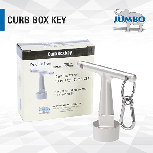 JUMBO Curb Box Key Wrench, Stainless Steel Water Valve | Hand Tools - Image 6