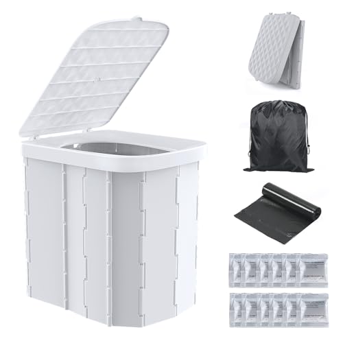 XL Portable Toilet for Adults & Kids, Extra Large Camping Toilet - Image 2