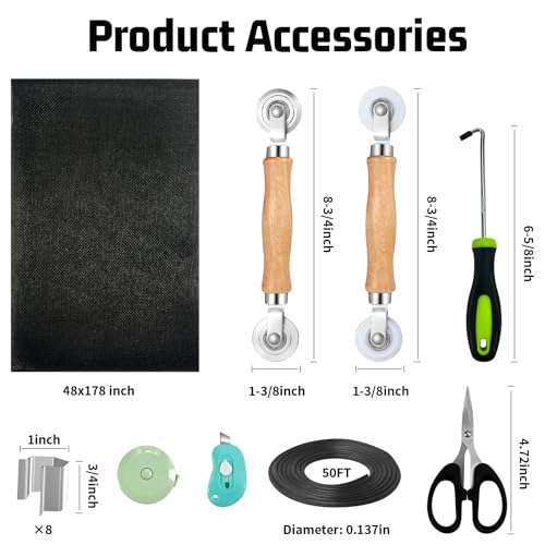 Window Screen Replacement,Screen Door Repair Kit - Image 3