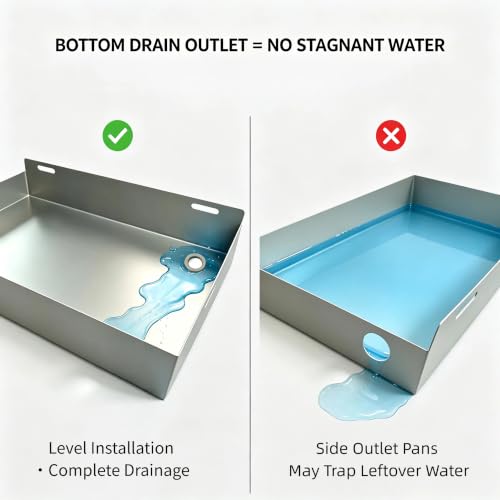 Tankless Water Heater Drain Pan 304 Stainless Steel | Home Repair - Image 5