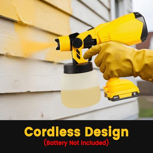 200W Cordless Paint Sprayer Compatible with 20V Battery | Home Repair - Image 7