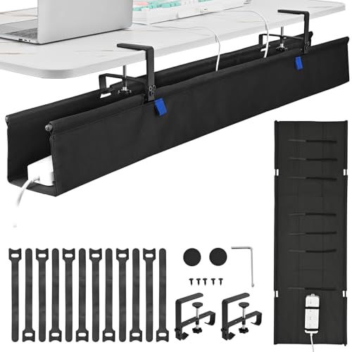 48" Under Desk Cable Management Tray- Clamp/Screw Mount | Hand Tools - Image 2