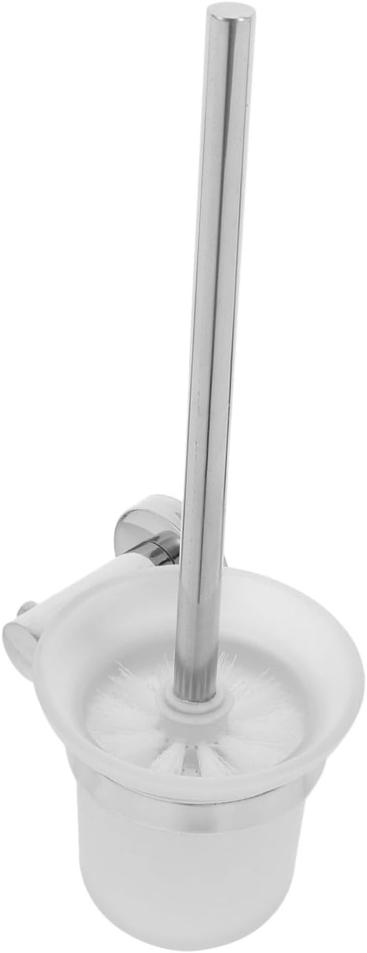 GLEAVI Stainless Steel Toilet Brush Set Wall Mount Brush Long Handle Home Cleaning Essential