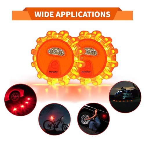 6-Pack LED Road Flares, Rechargeable roadside emergency kit - Image 7