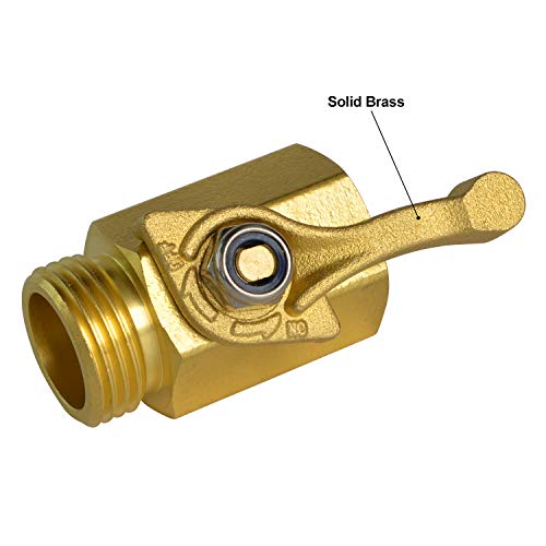 Heavy Duty 3/4" Brass Shut Off Valve with Large Handle, Full Flow - Image 5
