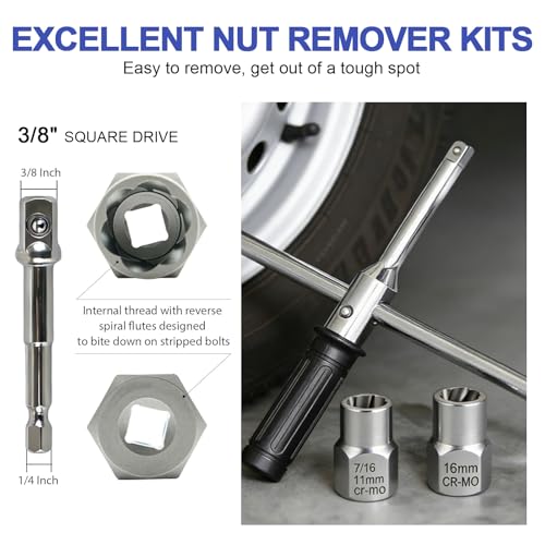 26 Pcs Damaged Screw & Bolt Extractor Set, Stripped Bolt - Image 4