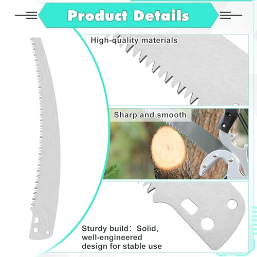 12"Pole Pruner Saw Blade Replacement 3-Sided Sharpened - Image 4
