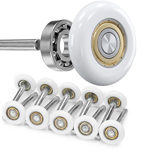 Nylon Garage Door Rollers 10 Pack 2-Inch Wheels 6200ZZ Bearings - Image 2
