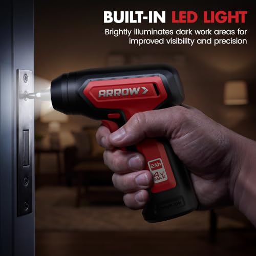 Arrow 4V Cordless Electric Screwdriver Kit, 28 Bits - Image 7