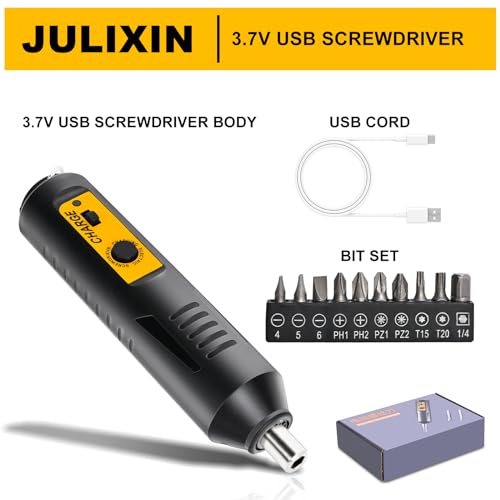 Cordless Screwdriver Rechargeable with 12 Bits & Storage Box - Image 4