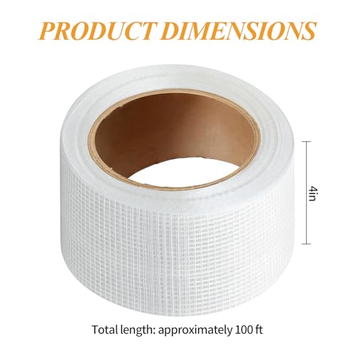 Drywall Joint Tape, 4 Inch x 100 Ft Self Adhesive Drywall Tape - Image 3