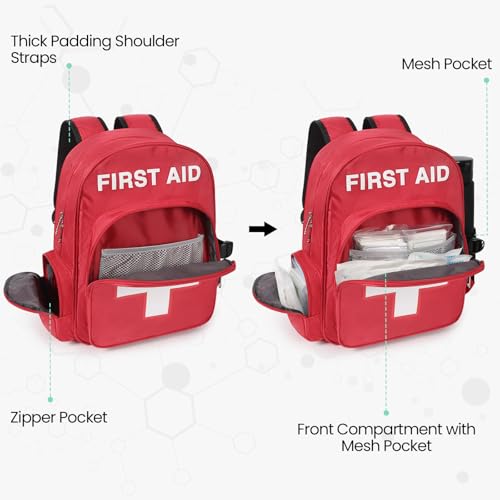 Gatycallaty First Aid Bag Empty Backpack Emergency Bags - Image 5