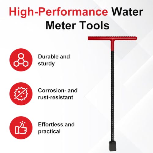 17 Inch Water Meter Key with 4-Way Utility Key T-Handle & U-Head - Image 6
