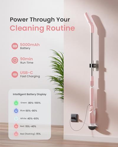 Leebein Electric Spin Scrubber, Shower Scrubber with 4 - Image 5