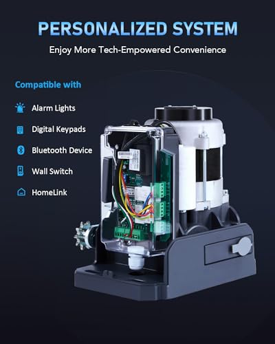 CO-Z 3300 lb Automatic Sliding Gate Opener with 2 Remote - Image 6