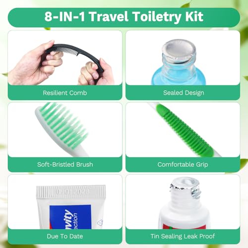 30 Set Personal Hygiene Kit Bulk,8-in-1 Travel Toothbrush Kit - Image 7