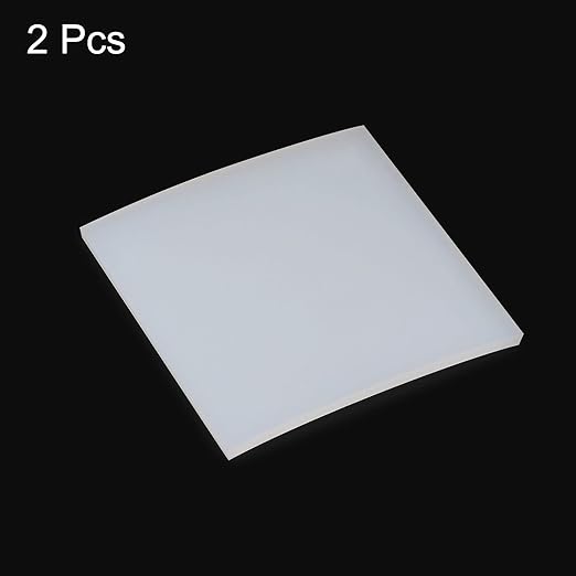 HARFINGTON 2pcs Anti Vibration Pads 4" x 4" x 0.2" Silicone Rubber Vibration Isolation Pads Damping Furniture Pads Mat Block for Washing Machine Dryer Air Conditioner Compressor Treadmill