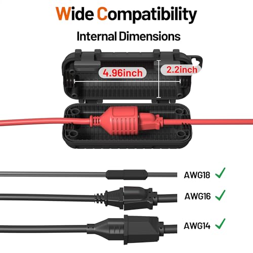 Extension Cord Cover Outdoor, Cord Connector Protector - Image 3