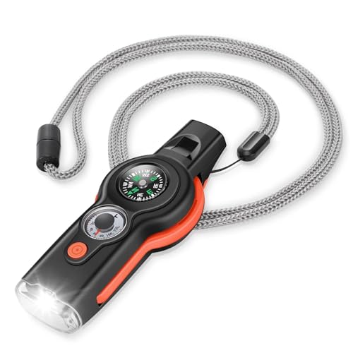 ​​7-in-1 Emergency Survival Whistle with Lanyard, Safety - Image 8