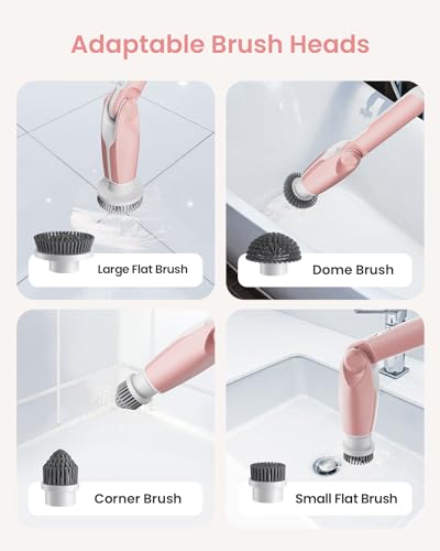 Leebein Electric Spin Scrubber, Shower Scrubber with 4 - Image 6
