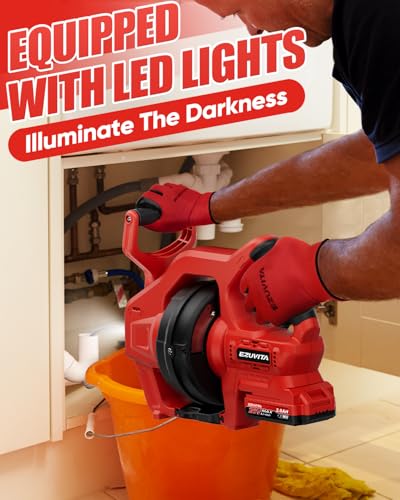 20V Cordless Electric Drain Snake - Image 3
