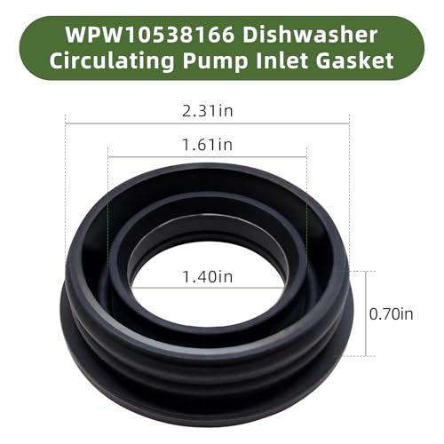 WPW10538166 W10195068 Dishwasher Circulation Pump Inlet Grommet - Image 3