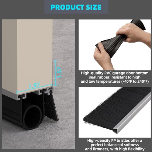 Raycity Garage Door Seal Kits, Weatherproofing Garage Door - Image 4
