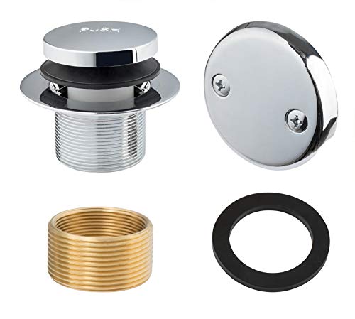 Tip-Toe Bathtub Drains Trim Set with Two-Hole Overflow - Image 2