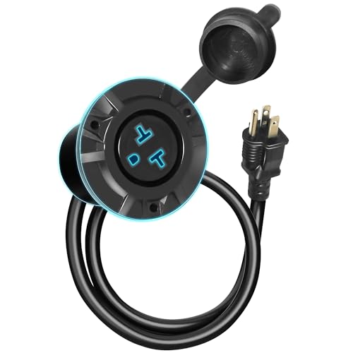 15A/20A Weatherproof Outdoor Power Outlet, Receptacle Outlet - Image 2