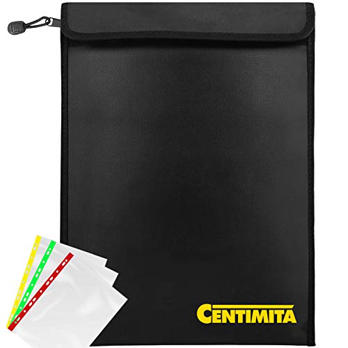 Fireproof Document Bag Waterproof Safe Folder - 2000℉ Money Bag - Image 2