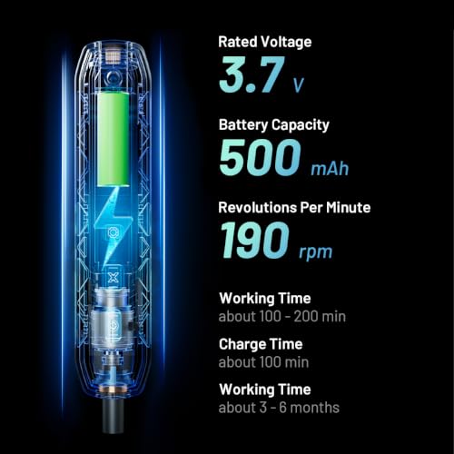 EZARC Electric Screwdriver Set, 181 in 1 Cordless Screwdriver - Image 5