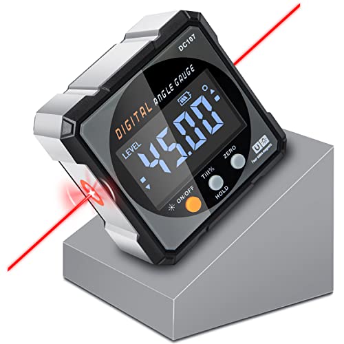 Digital Angle Finder & Gauge, Magnetic Dual Laser Inclinometer - Image 2