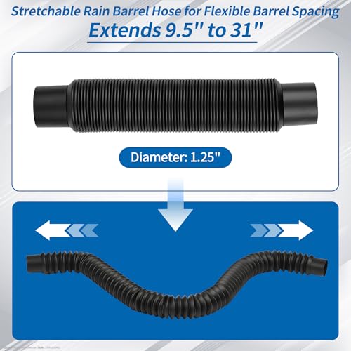 Rain Barrel Hose Connector Kit, Linking Rainwater Overflow - Image 5