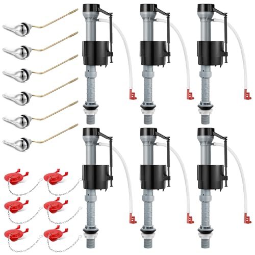 6 Set Toilet Tank Replacement Kit, Fill Valve - Image 2