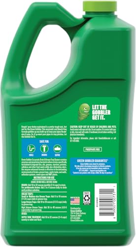 Green Gobbler Enzyme Drain Cleaner 1 Gallon for Grease Traps & - Image 3
