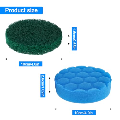Electric Spin Scrubber Replacement Brush Heads Set, 10 - Image 3