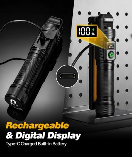 2Pack Dual-Sided Magnetic Rechargeable LED Work Light/Flashlight - Image 6