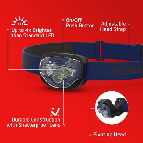 EVEREADY LED Headlamps Pro200, Head Lamp with AAA Batteries - Image 5