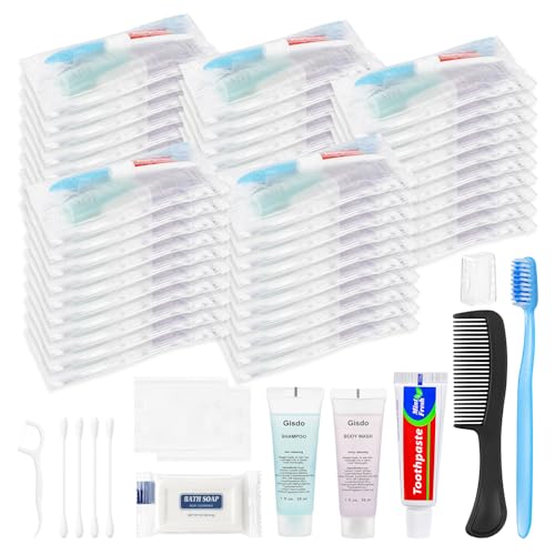 50 Sets Disposable Travel Toiletry Kit, Bulk Personal Hygiene Kit - Image 2