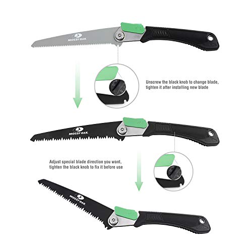 MOSSY OAK 3 in 1 Folding Saw, Pruning Hand Saw with Wood - Image 3
