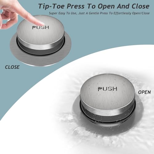 Tip-Toe Bathtub Drain Kit with Two-Hole Overflow Plate, Premium - Image 4