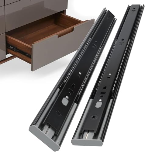 Goldenwarm 22 Inch Black Soft Close Drawer Slides 20 Pack - Image 2