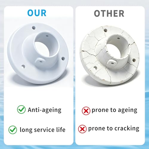 2 Pcs 2 Inch Above Ground Pool Ladder Deck Flange Replacement - Image 5