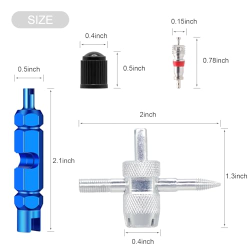 Valve Stem Removal Tool - 20Pcs Valve Cores, 10Pcs Tire - Image 4