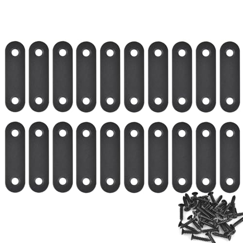 20-Pack Mending Plates for Wood Kit with 40 Self-Tapping | Home Repair - Image 2